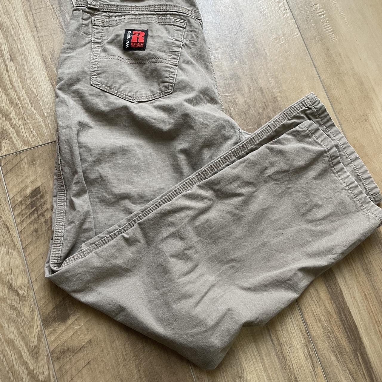 Wrangler Men's Grey Trousers | Depop