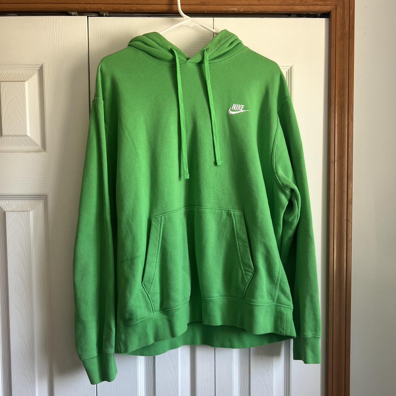 Green Nike sweatshirt Like new hardly worn and no... Depop