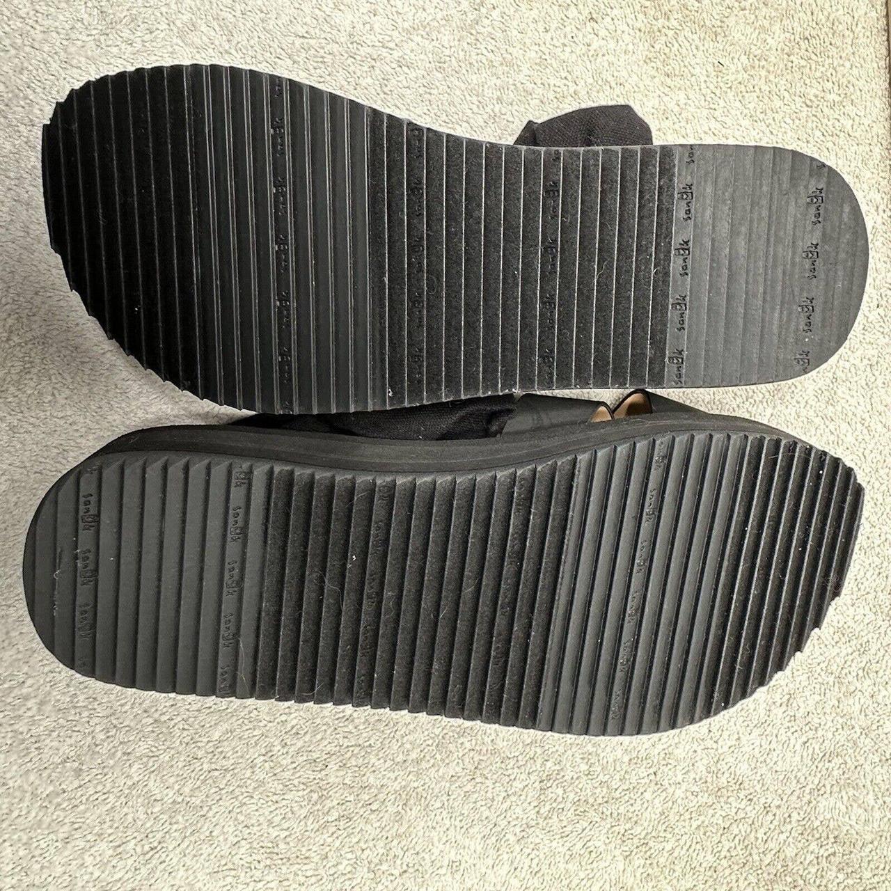 sanuk black womens sanuk size 6 #sanuk #sandals - Depop