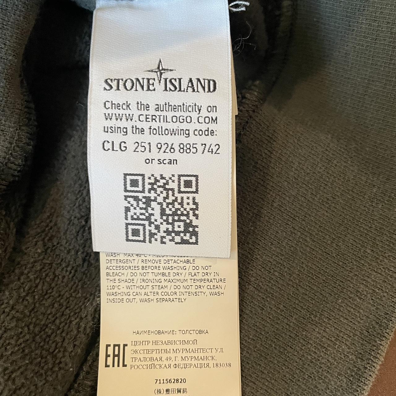 Stone Island Men's Black and Grey Hoodie (5)