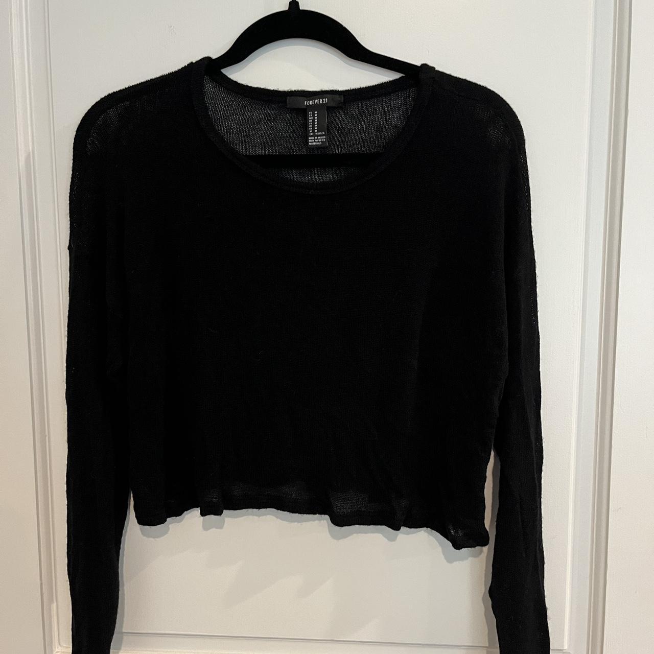 Mesh black long sleeve never worn, super soft would... - Depop