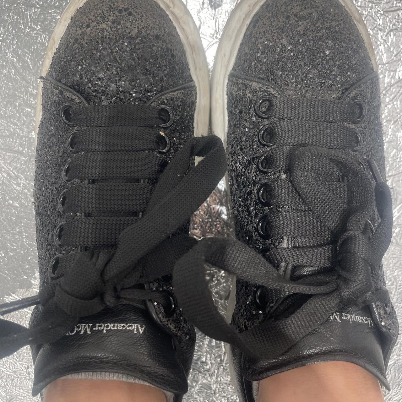 sparkly black alexander mcqueen's