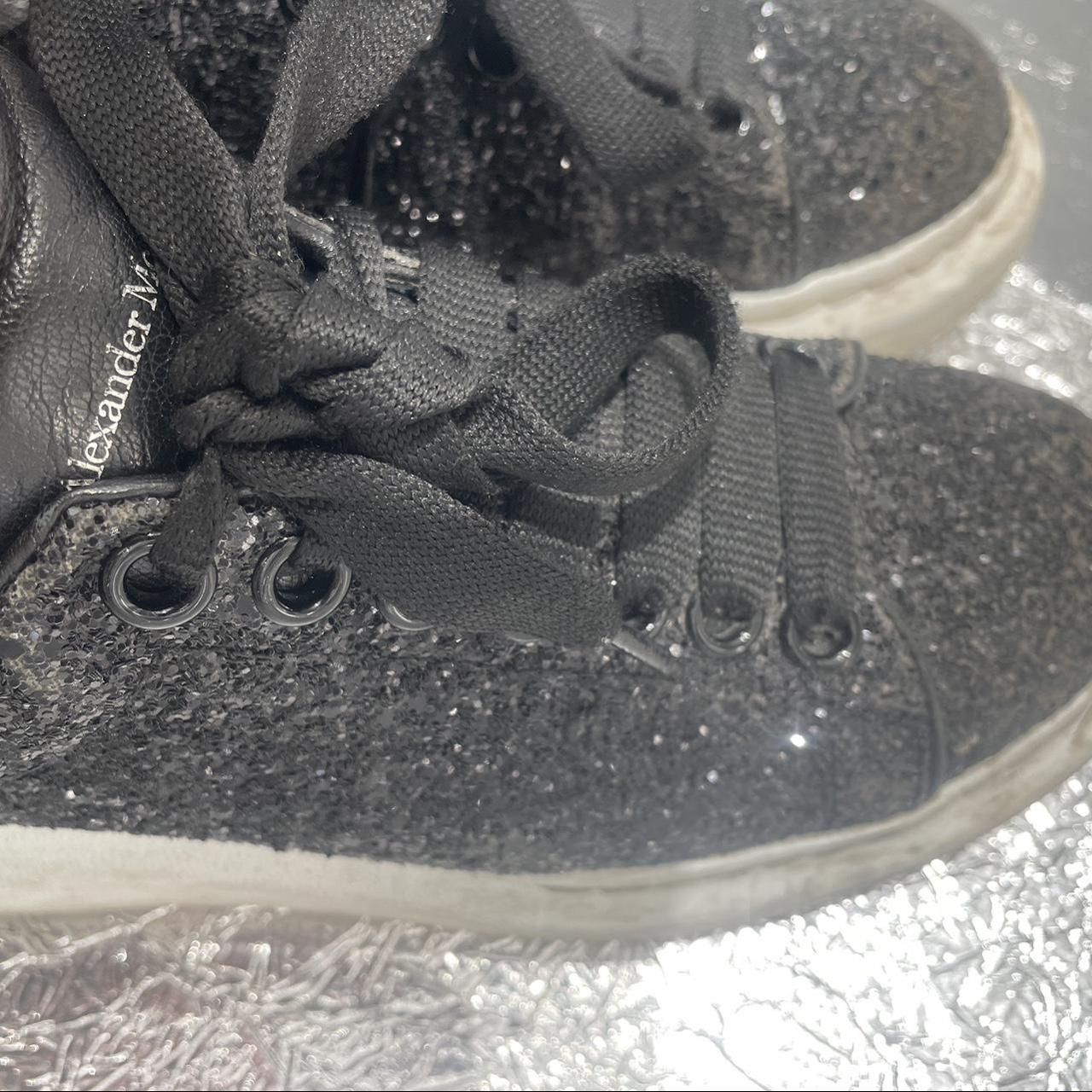 sparkly black alexander mcqueen's
