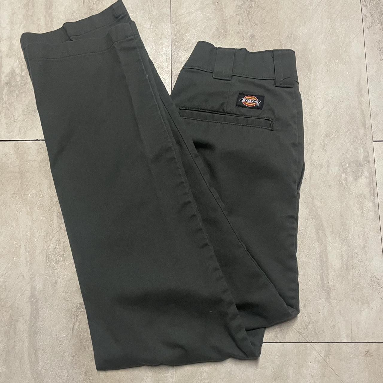 Dickies Flex Olive/Green slim taper pants Size:... - Depop