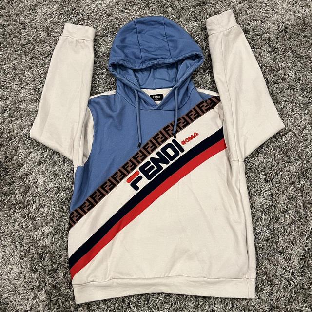 Fendi x Fila hoodie Size M 100 authentic Very. Depop