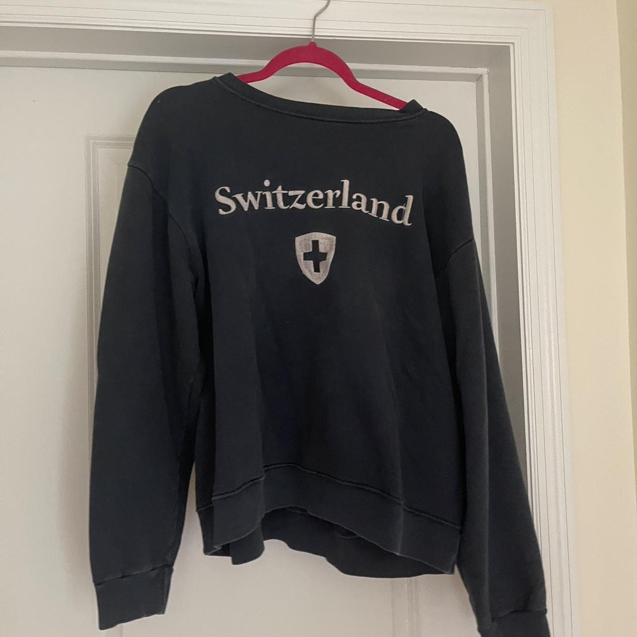 Brandy Melville Women's Sweatshirt Navy/Black One size – Navy