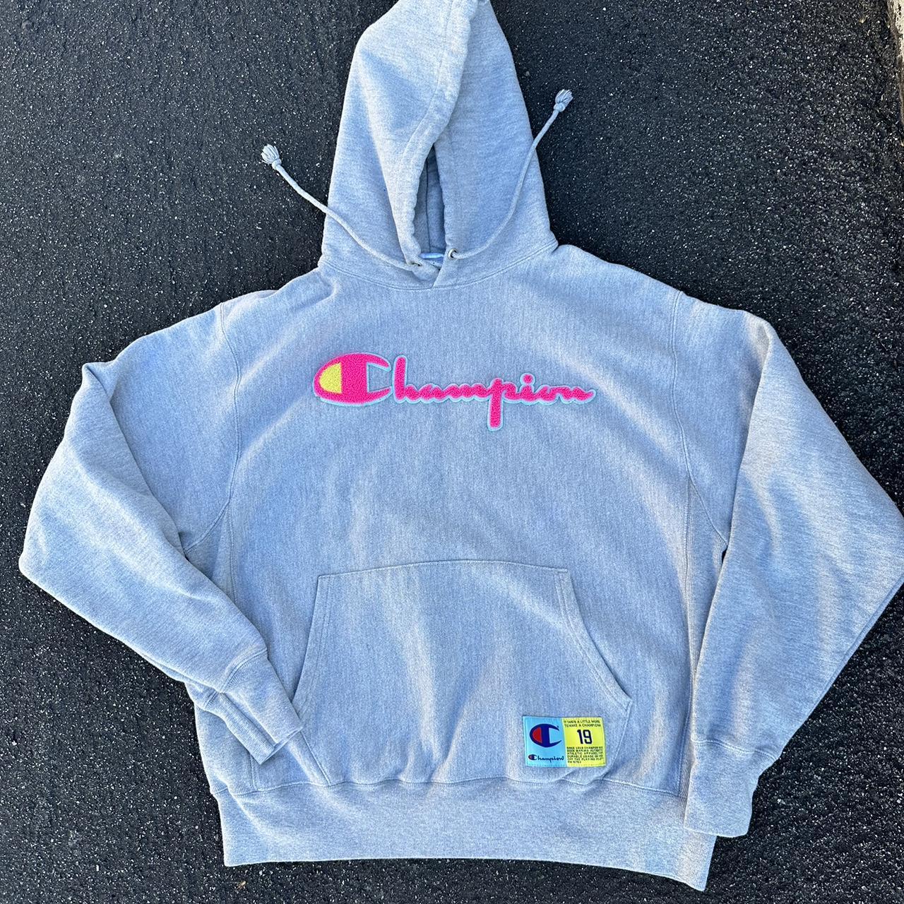 Champion hoodie sky discount blue