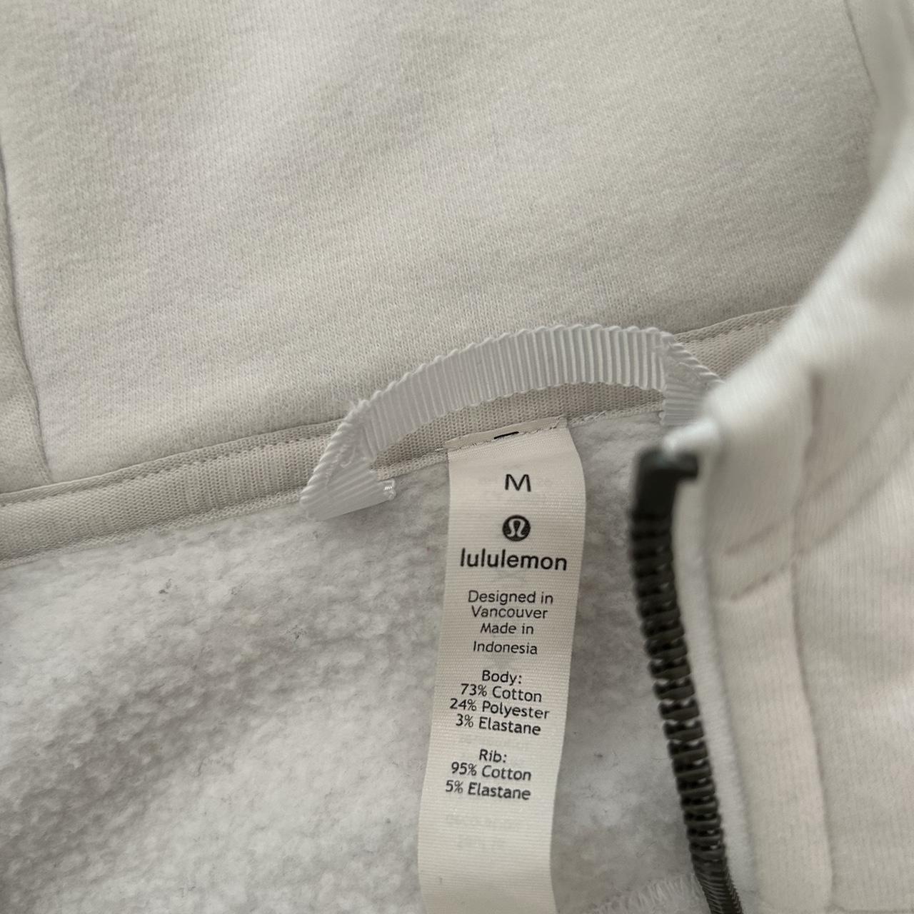 Lululemon zip up hoodie size medium! Small stain on... - Depop