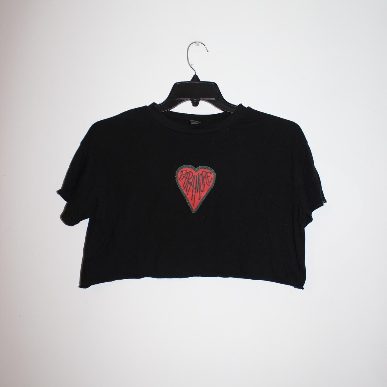 Paramore Heart Patch Crop Top #paramore - Depop