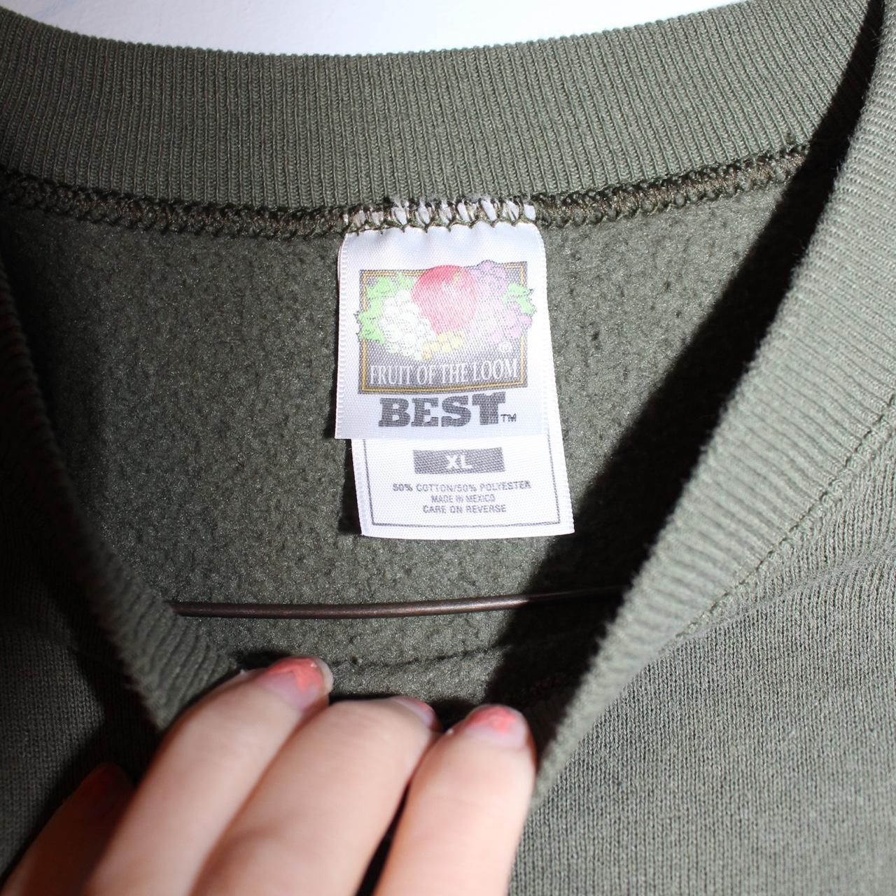 Olive Green Paramore Ransom Sweater - patches are... - Depop