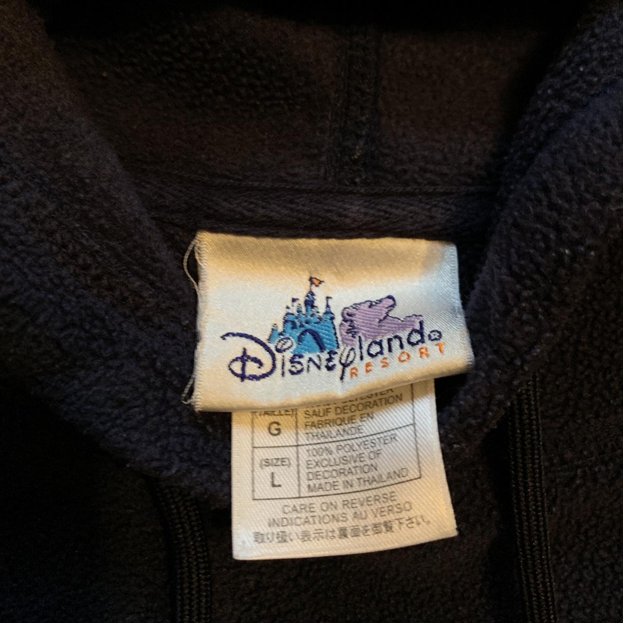 Disneyland embroidered fleece hoodie Size L 26’ top... - Depop