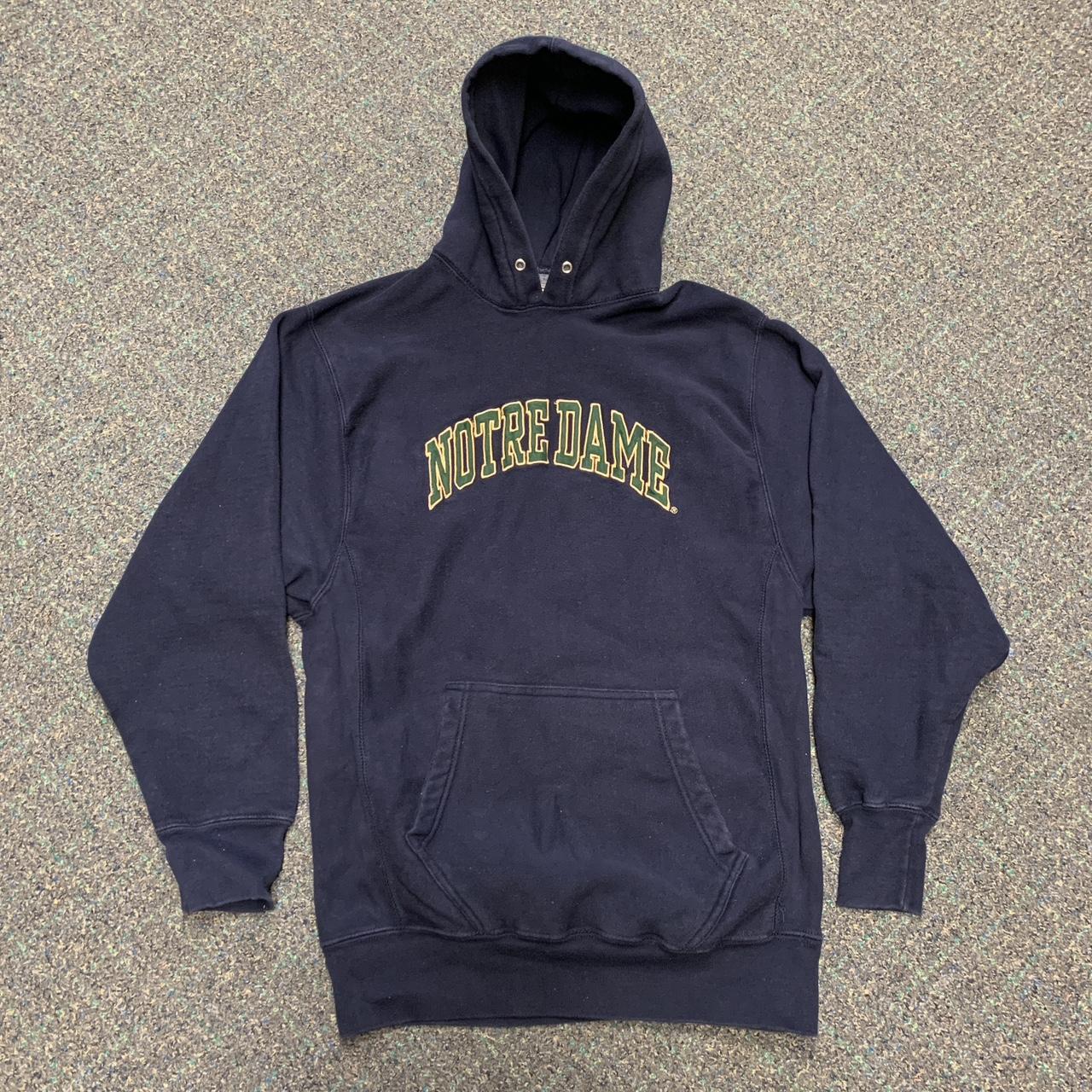 Steve and Barry’s notre dame embroidered hoodie Size... - Depop