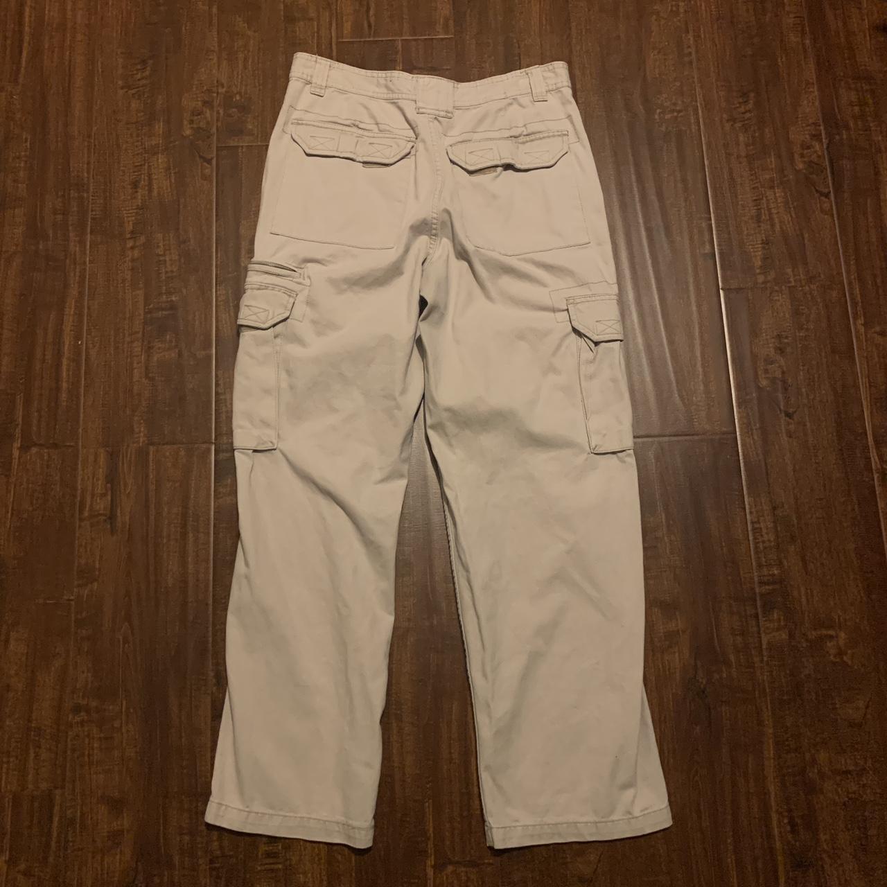 Faded Glory Men's Cream Trousers Depop