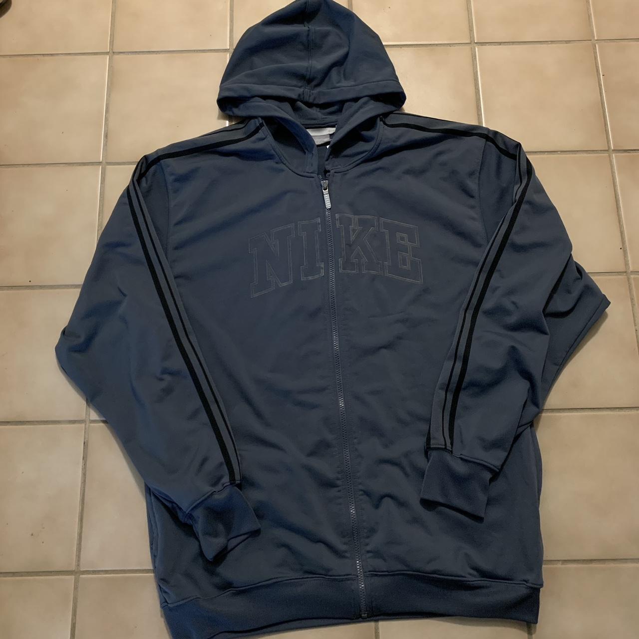 Nike spell out discount zip up hoodie