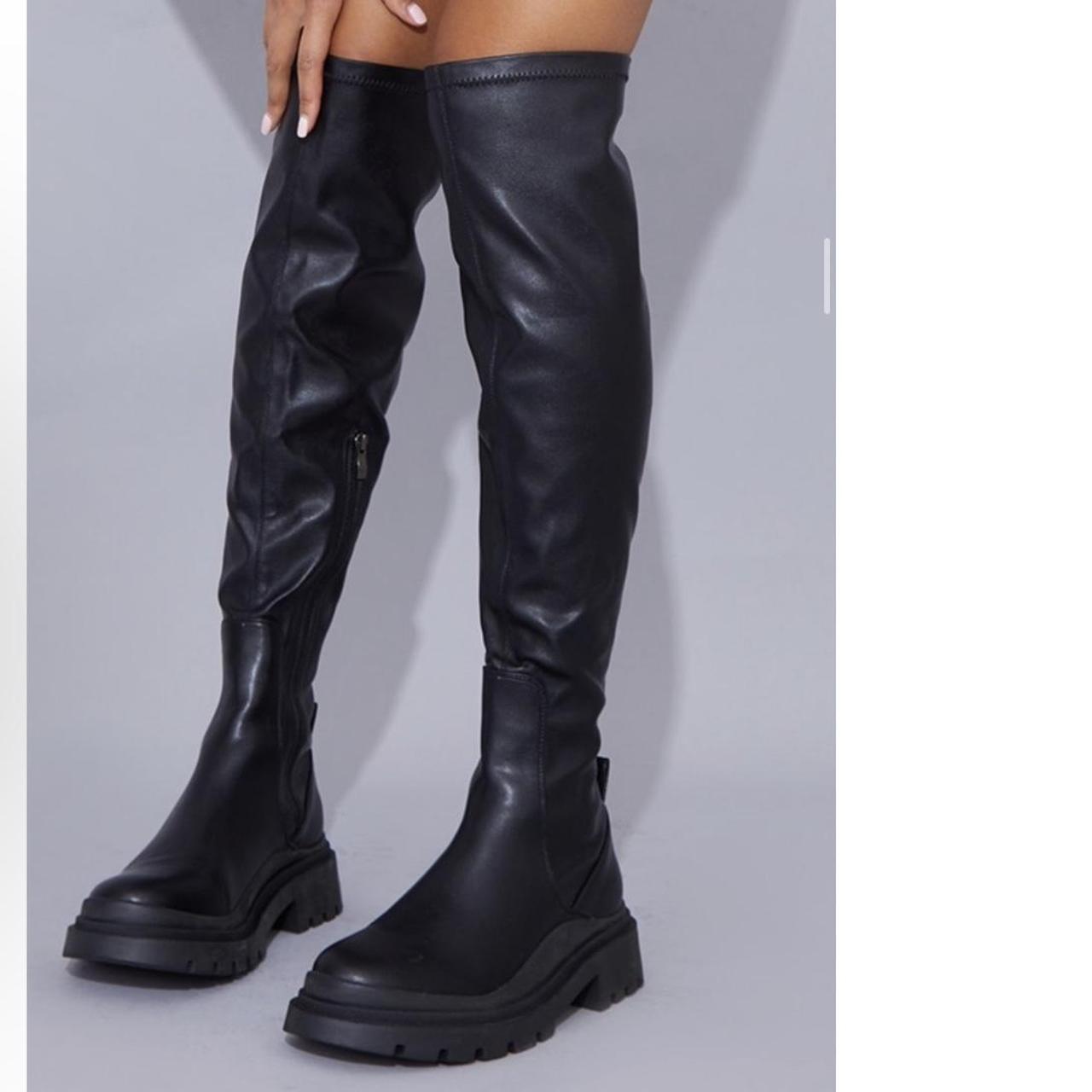 plt cream boots