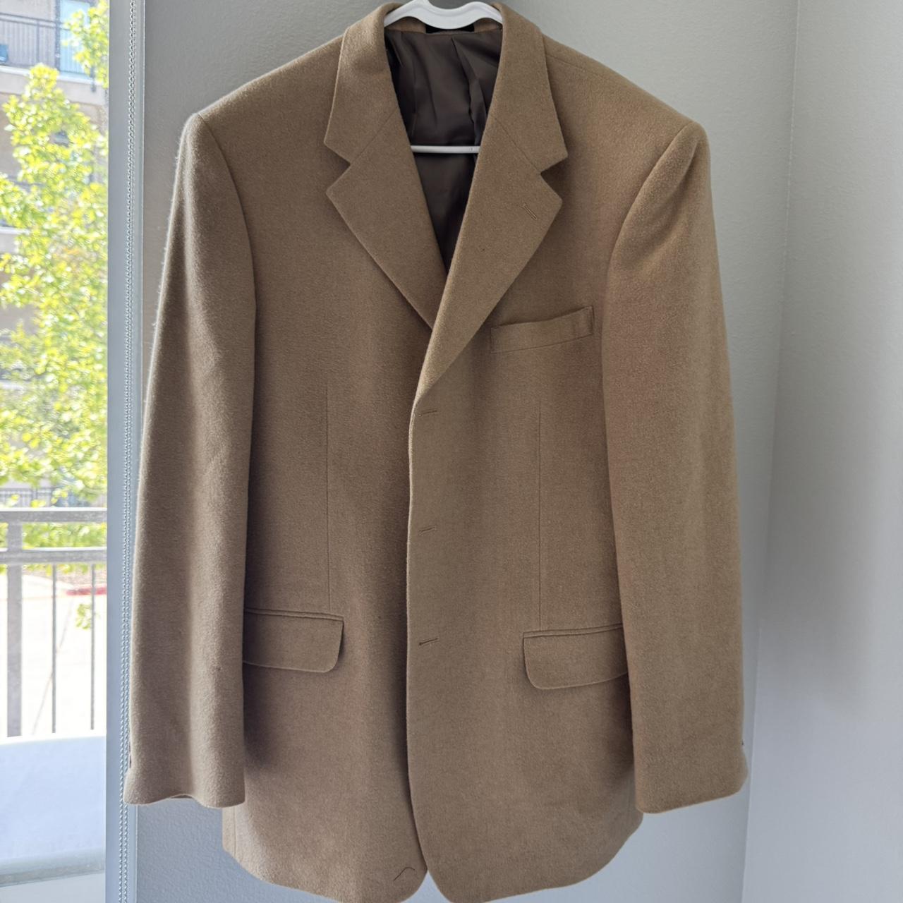 Albert Nipon Men's Coat - Tan/Brown - L – Tan Alb… - image 1