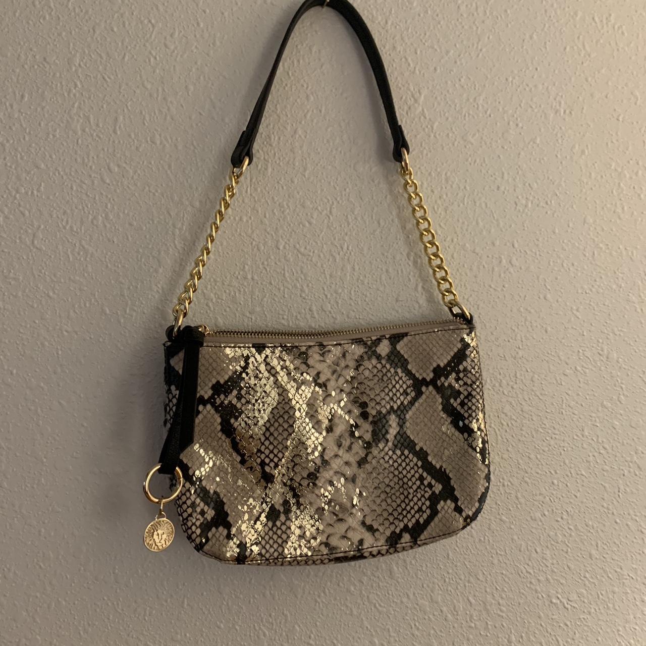 small snake skin anne klein handbag - Depop