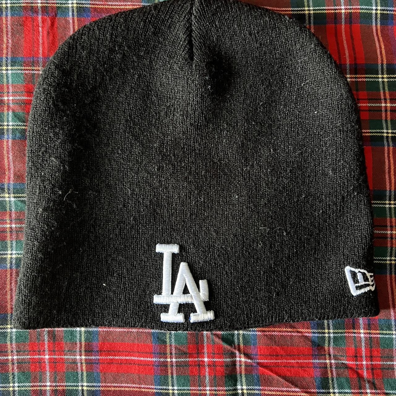 Reversible Los Angeles Dodgers Hello Kitty Beanie.  - Depop