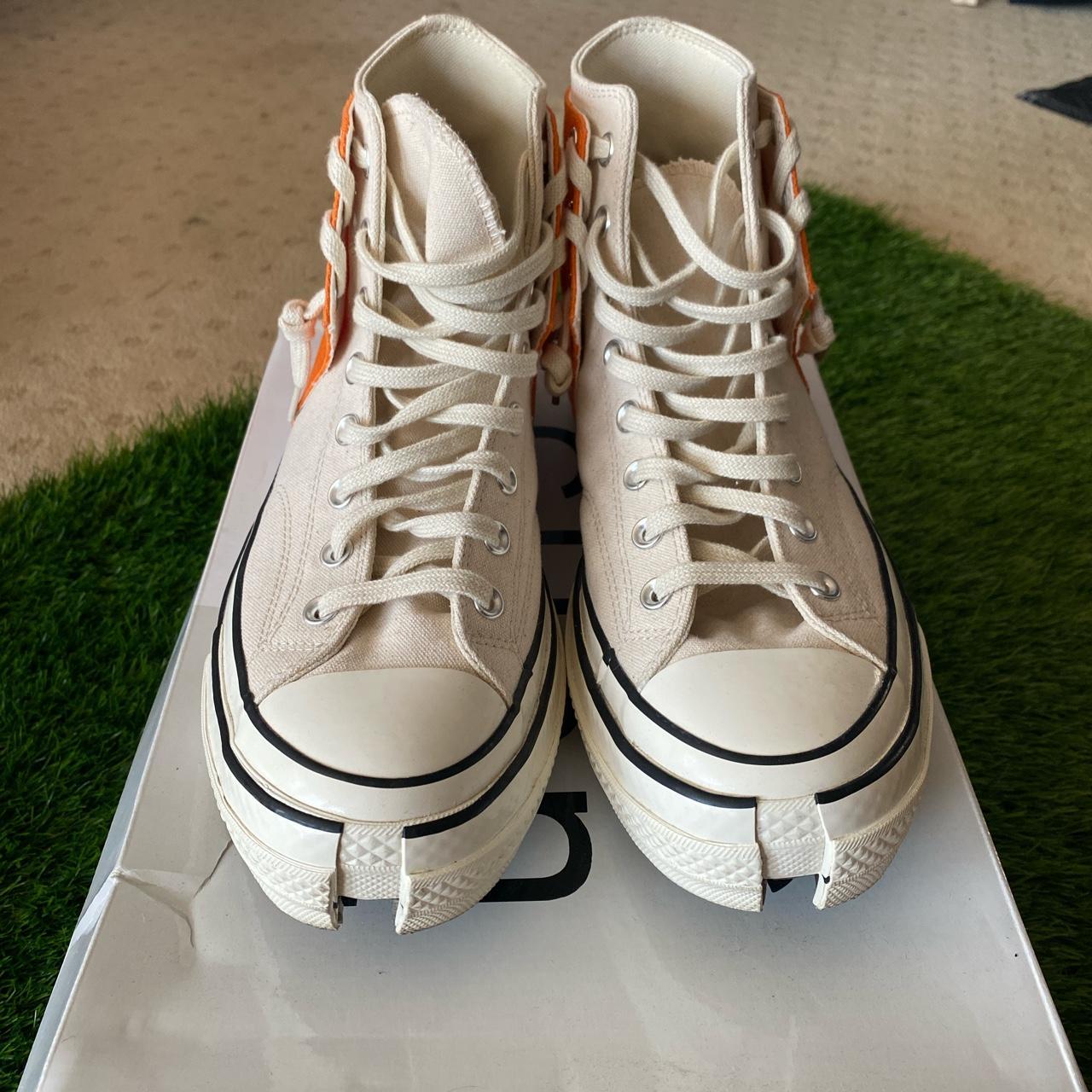 Feng Chen Wang Men's Cream and Orange Trainers (2)