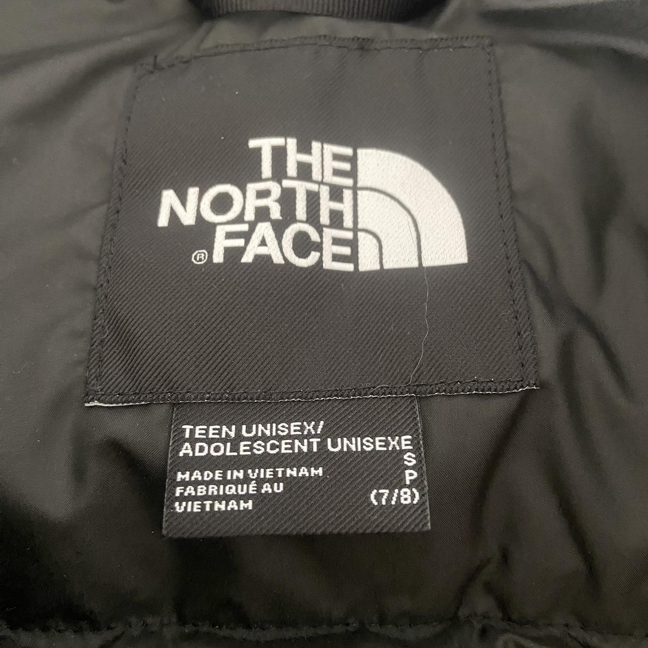 north face puffer vest size small kids brand new... - Depop