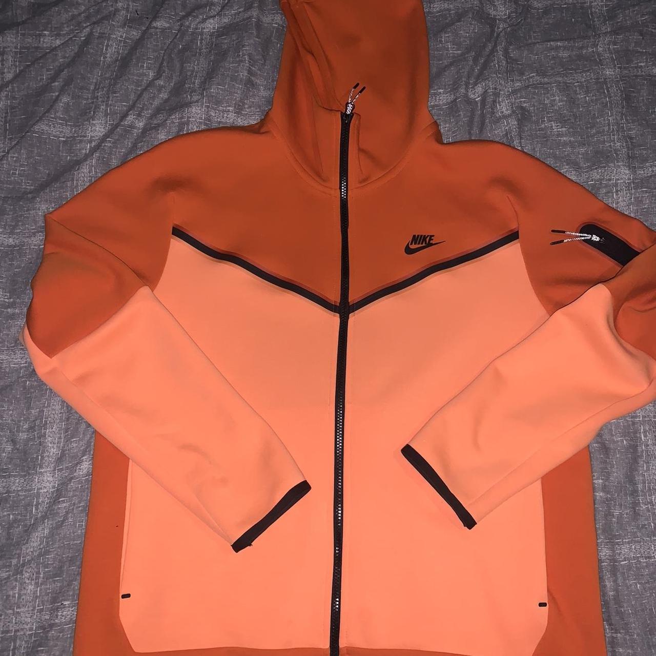 Orange Nike Tech Fleece Size Large Perfect Depop