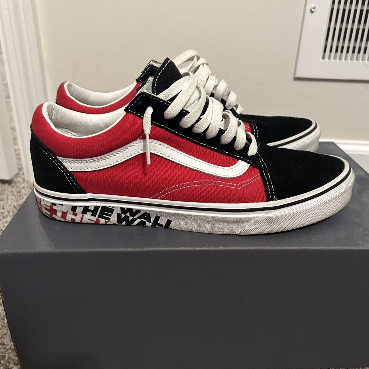 Vans Men's Red and Black Trainers