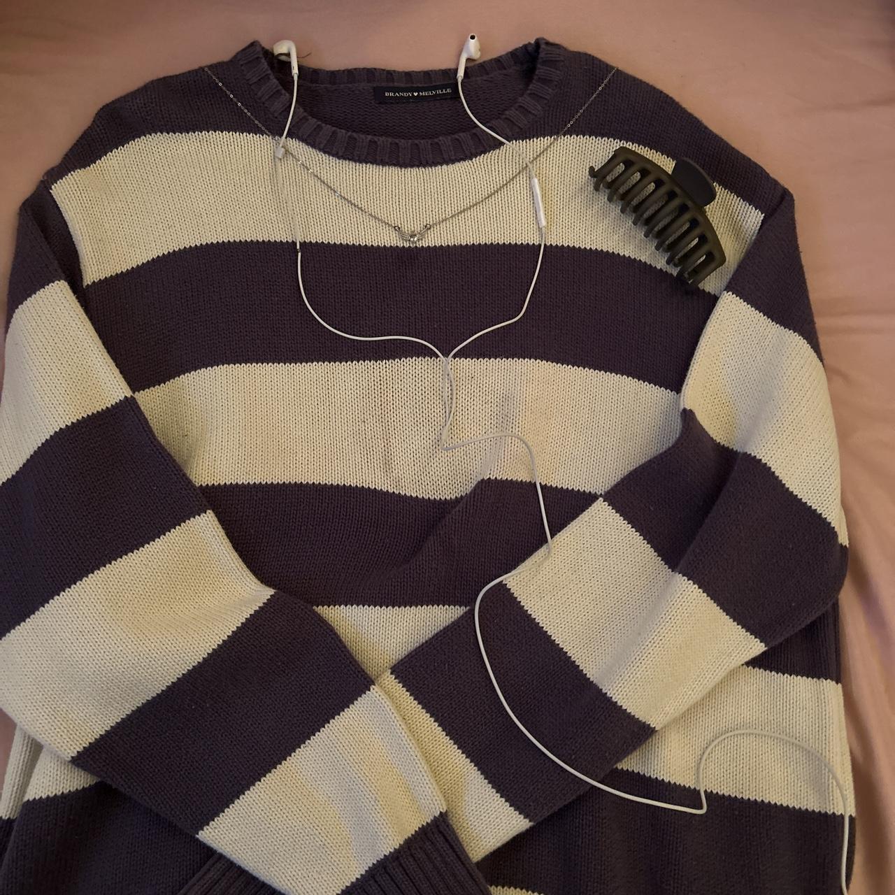 Brandy Melville Tate Sweater ! Worn minor stain on... Depop