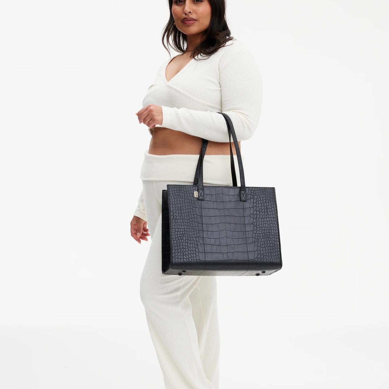 Beis 'The Work Tote' in black croc Used Depop