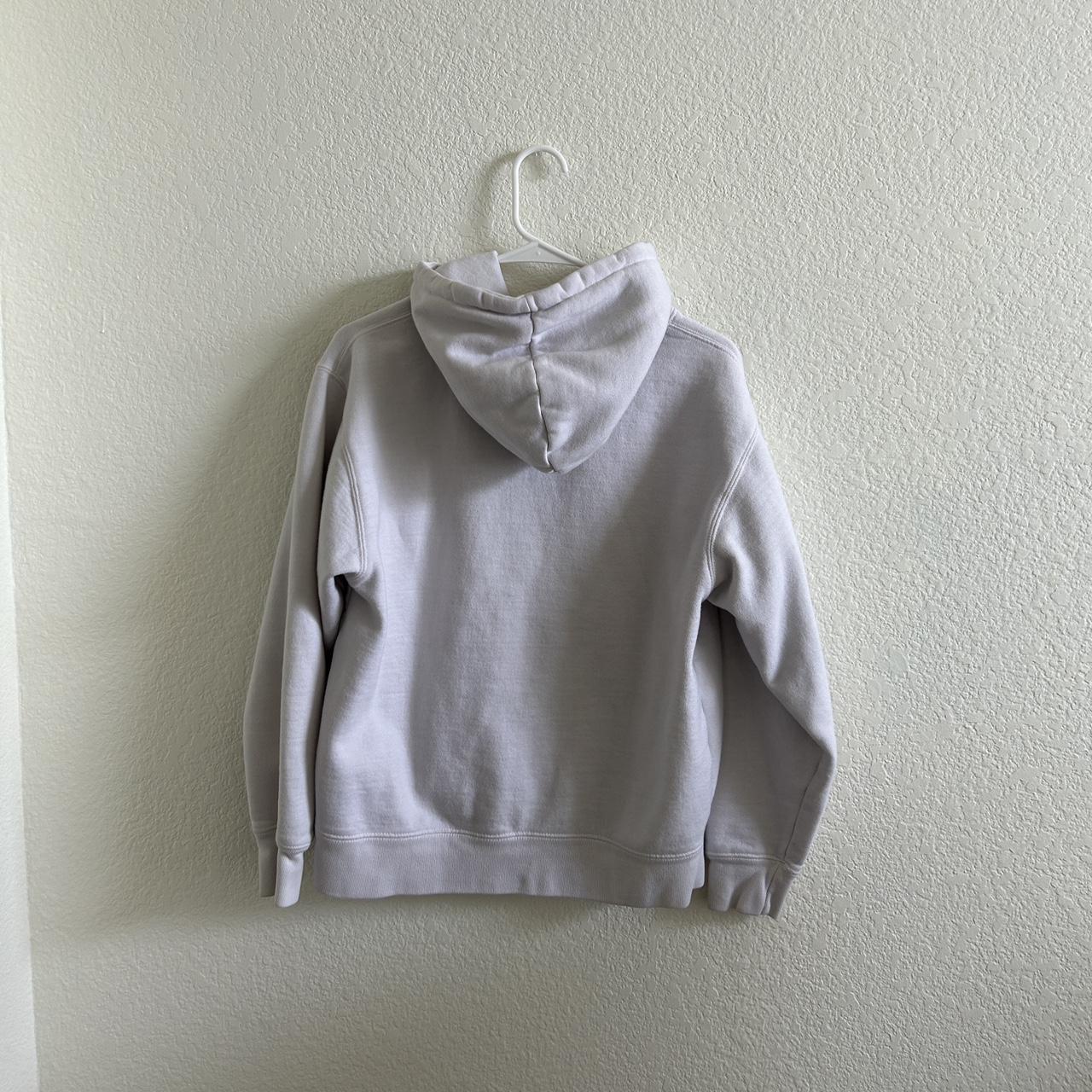 Brandy Melville Women's White Hoodie | Depop