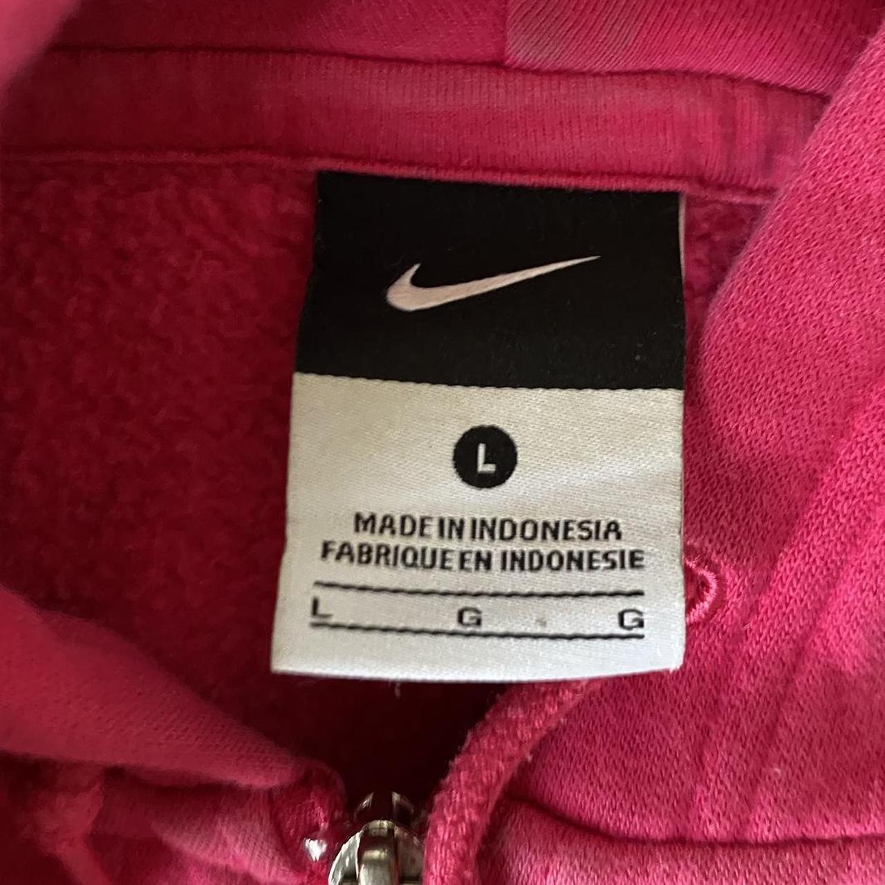 Y2K Pink Nike Zip up Hoodie ( RUNS SMALL ) Depop