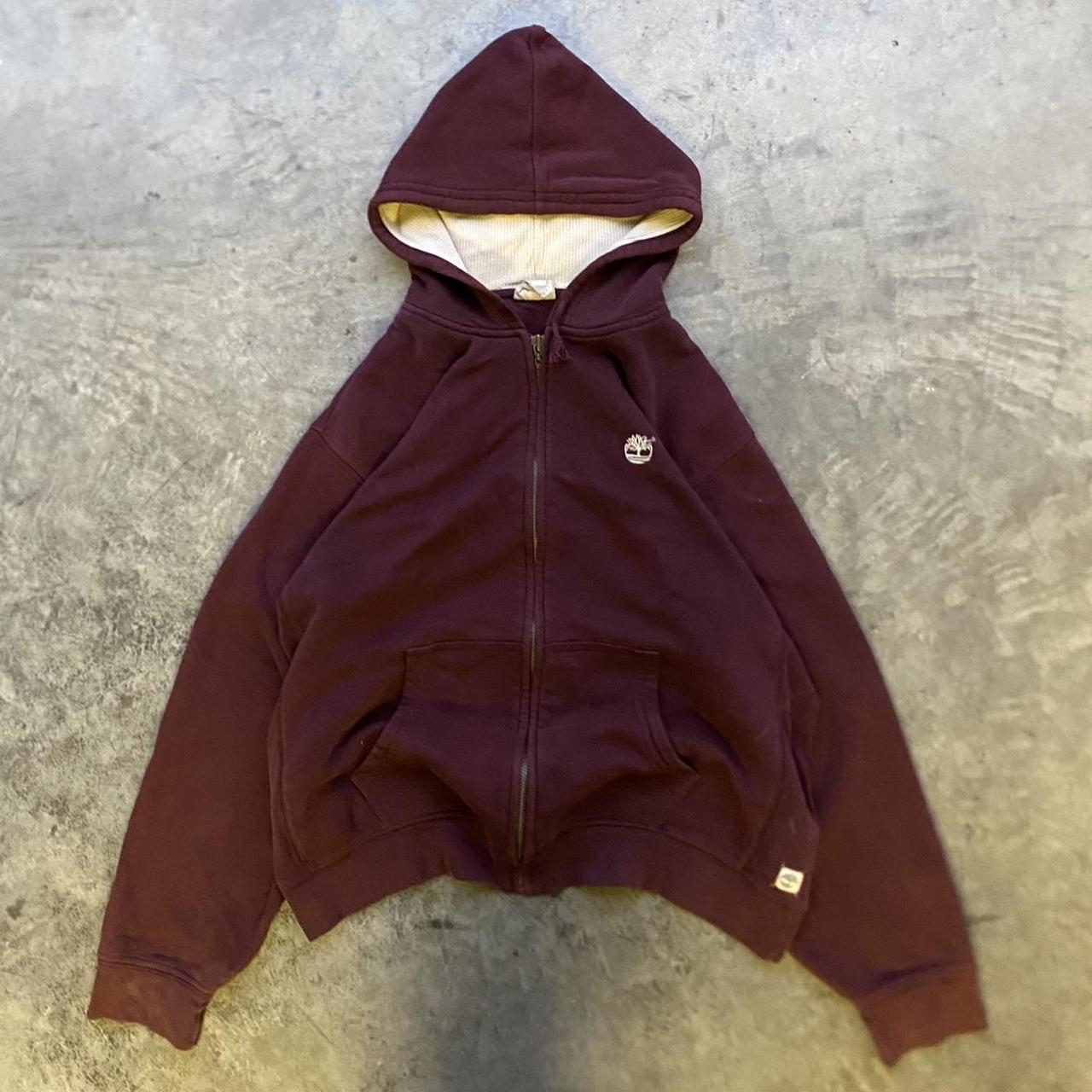 Burgundy hot sale timberland hoodie