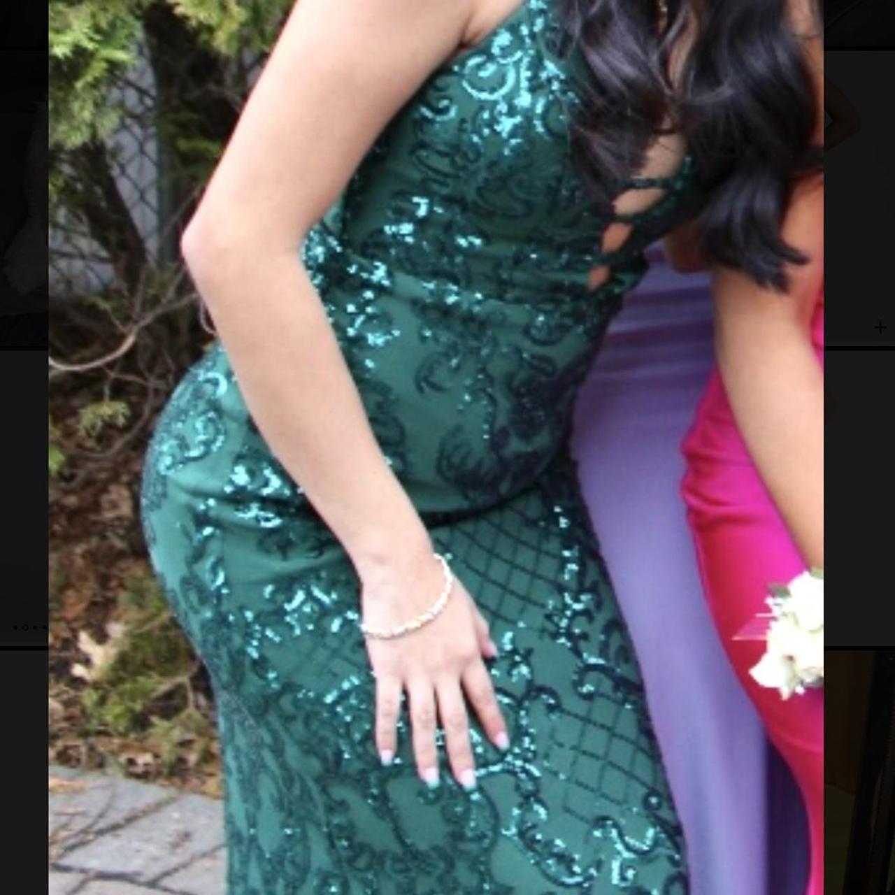 jovani open back dress