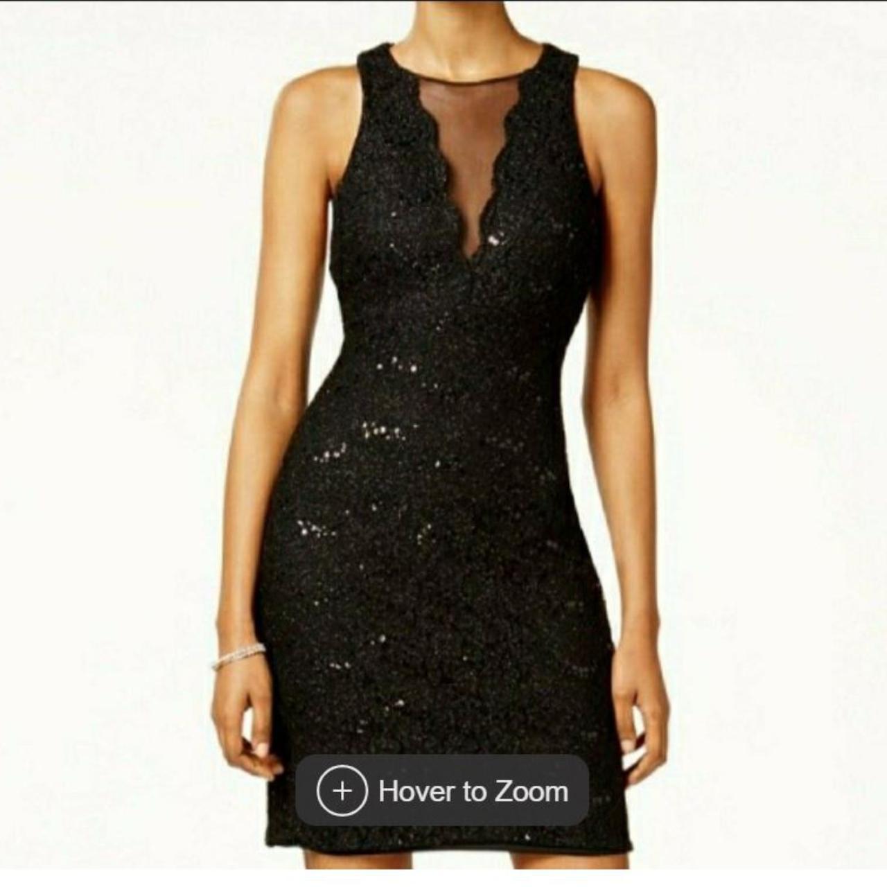 Nightway sequined store lace cocktail dress