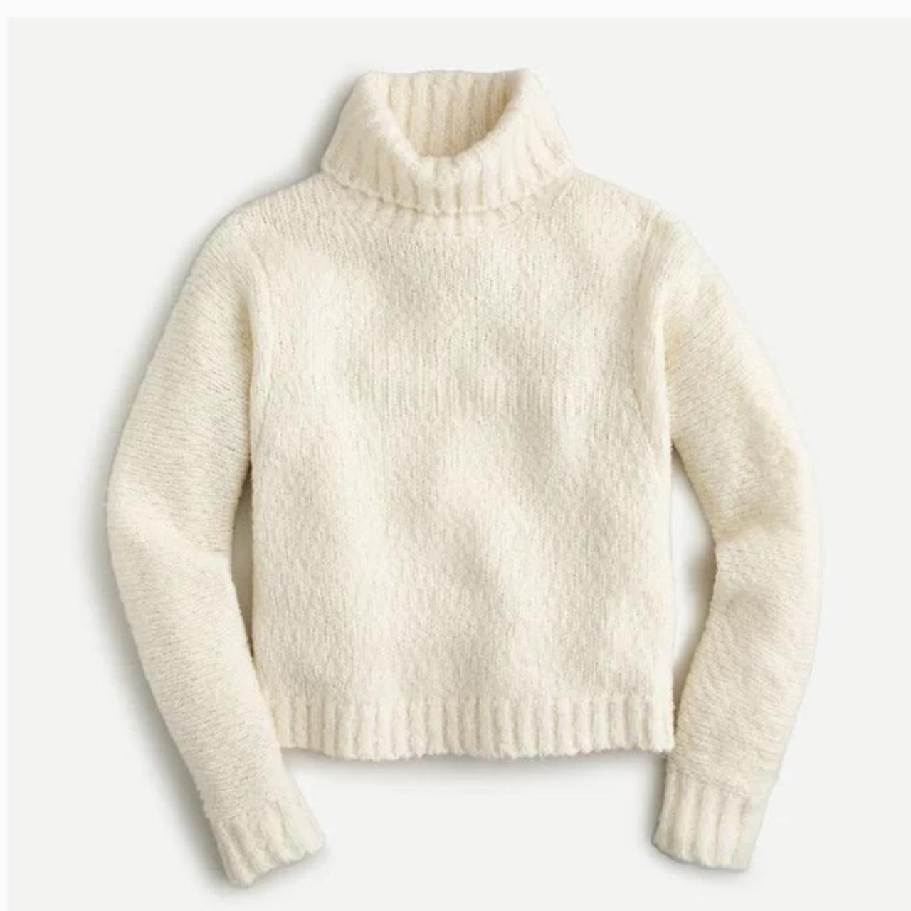 JCREW Ivory Alpaca Turtleneck Sweater - Brand:... - Depop