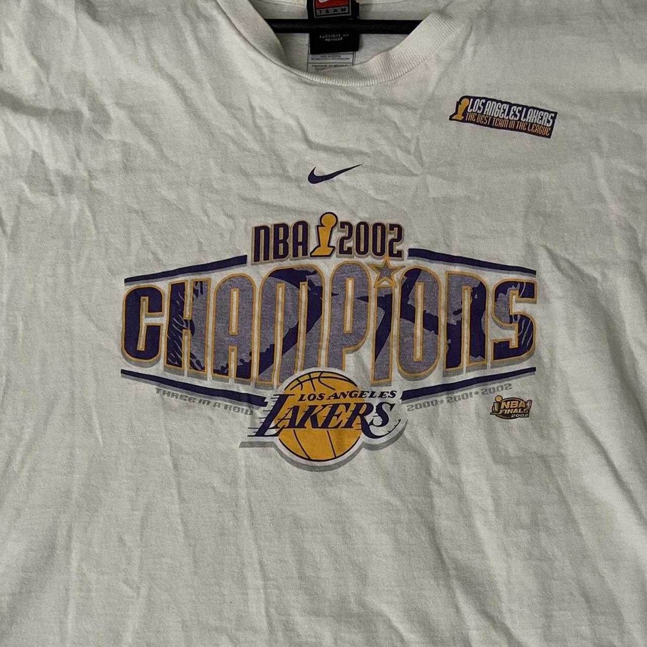 Vintage 2002 LA Lakers Championship Shirt 2002 Los - Depop