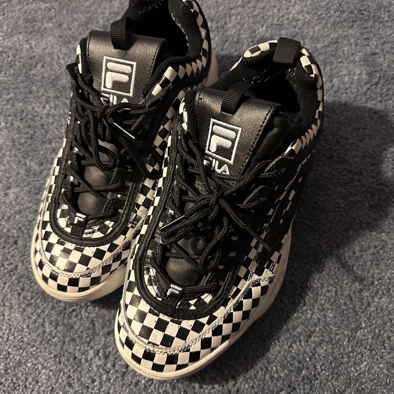 Fila shop checkered sneakers