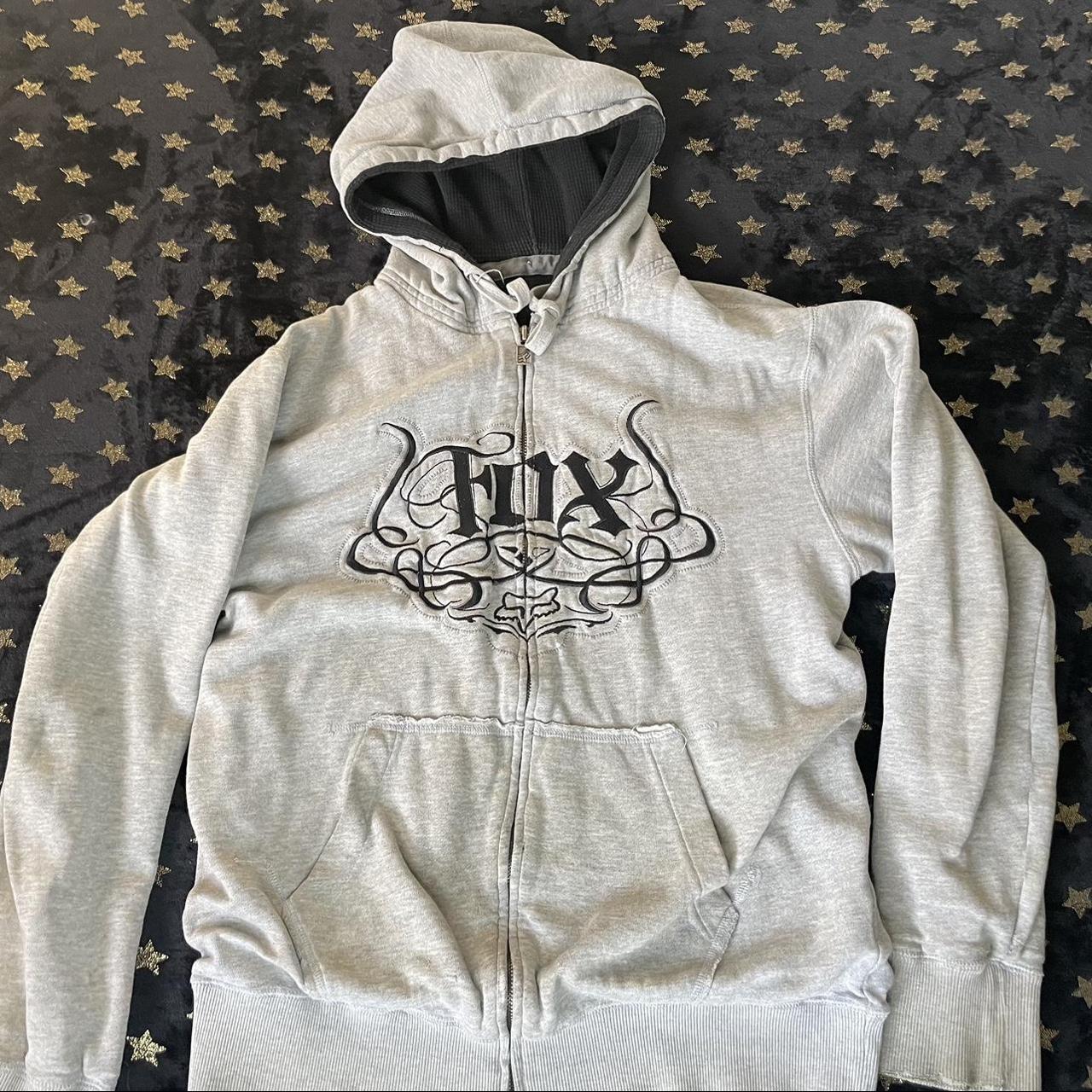 Vintage fox racing hoodie - Depop