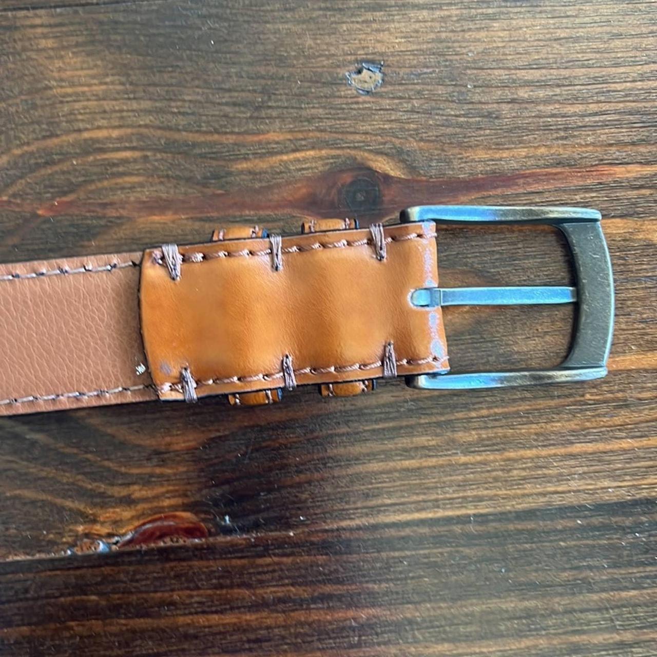 Joseph Abboud | Men's Cognac Brown Belt | Size 32 |... - Depop