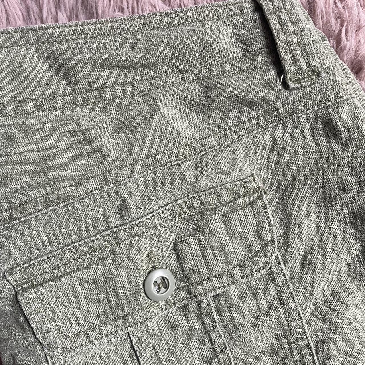 thrifted chic y2k army green old navy shorts w/... - Depop