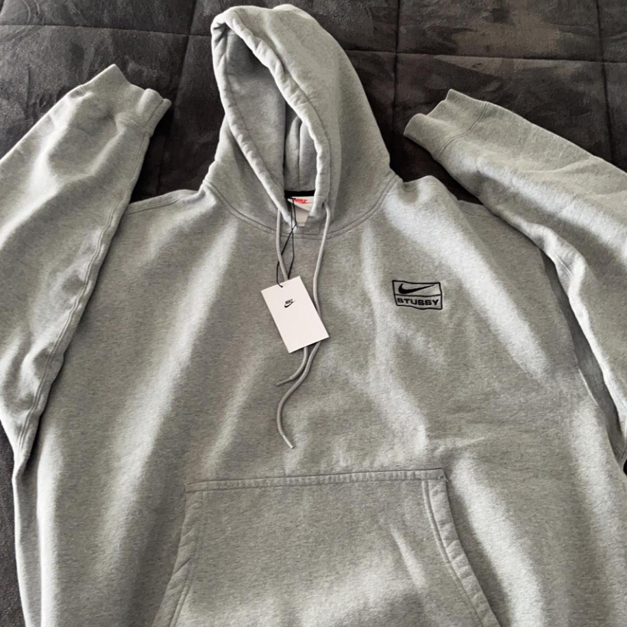 Stüssy Men's Grey Hoodie | Depop