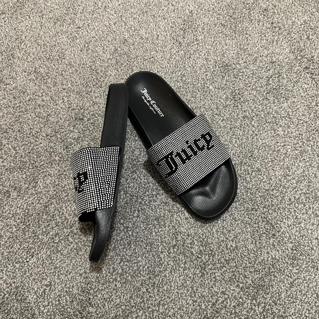 BEDAZZLED JUICY COUTURE SLIDES ⭐️ size women 10 ) Depop