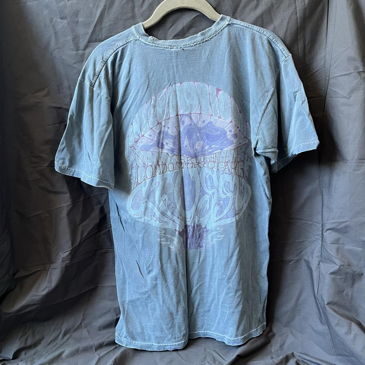Stussy t shirt Nice blue colour with very cool... - Depop