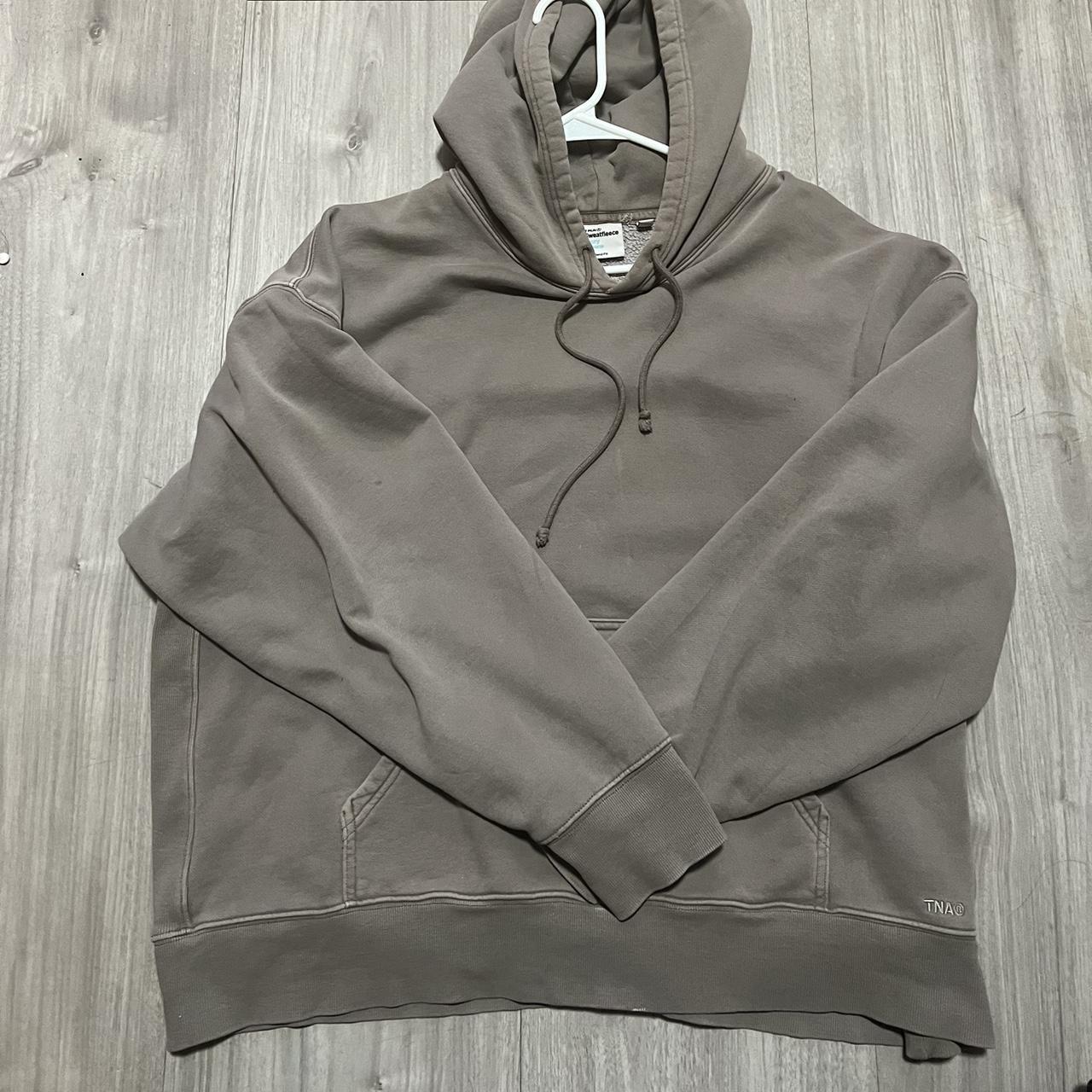 Aritzia Boyfriend Hoodie. Size XL. In a taupe brown... - Depop