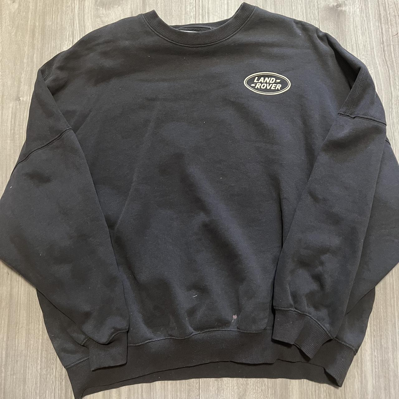 Pacsun Land Rover Crewneck. Bleach stain shown.... Depop