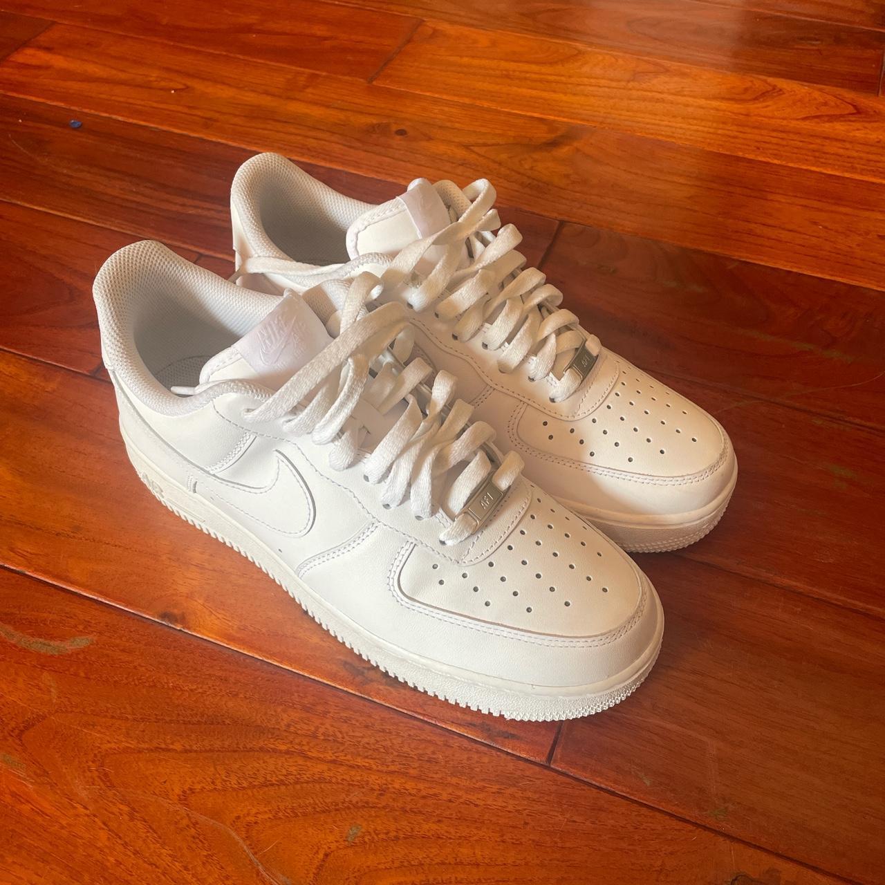 SOLDDD ‼️‼️‼️ White air forces Worn a couple of... - Depop