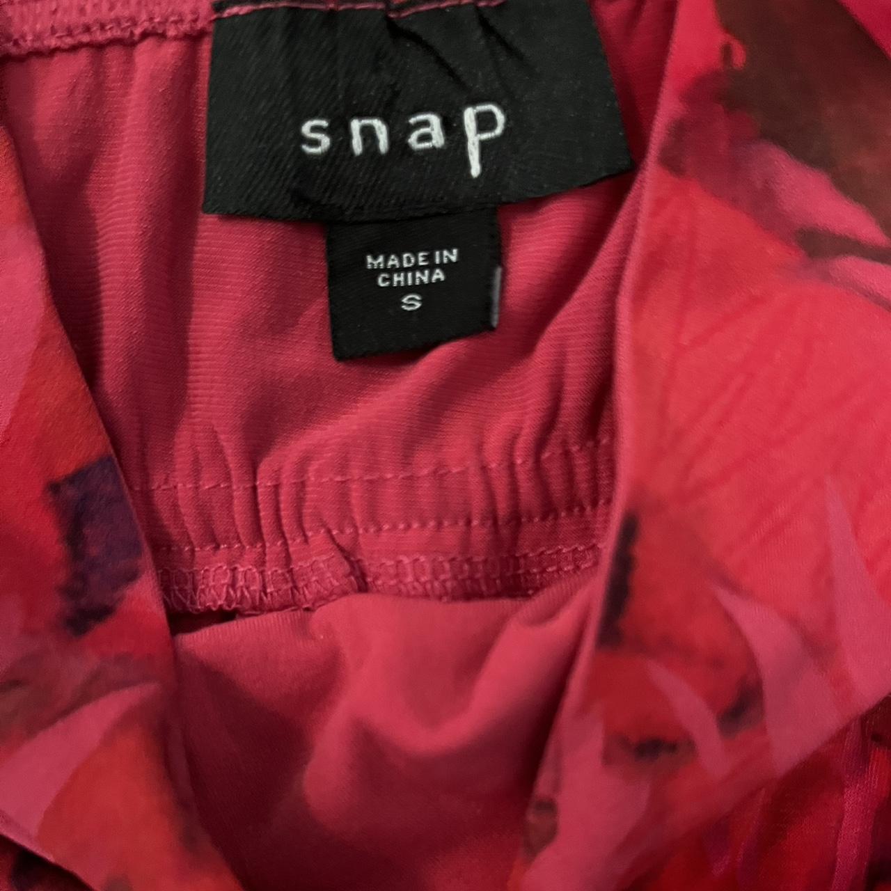 Snap Sights Women's Red and Pink Dress (3)