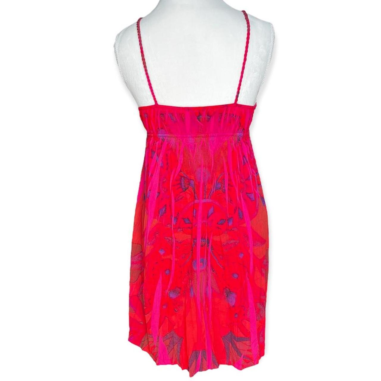 Snap Sights Women's Red and Pink Dress (2)