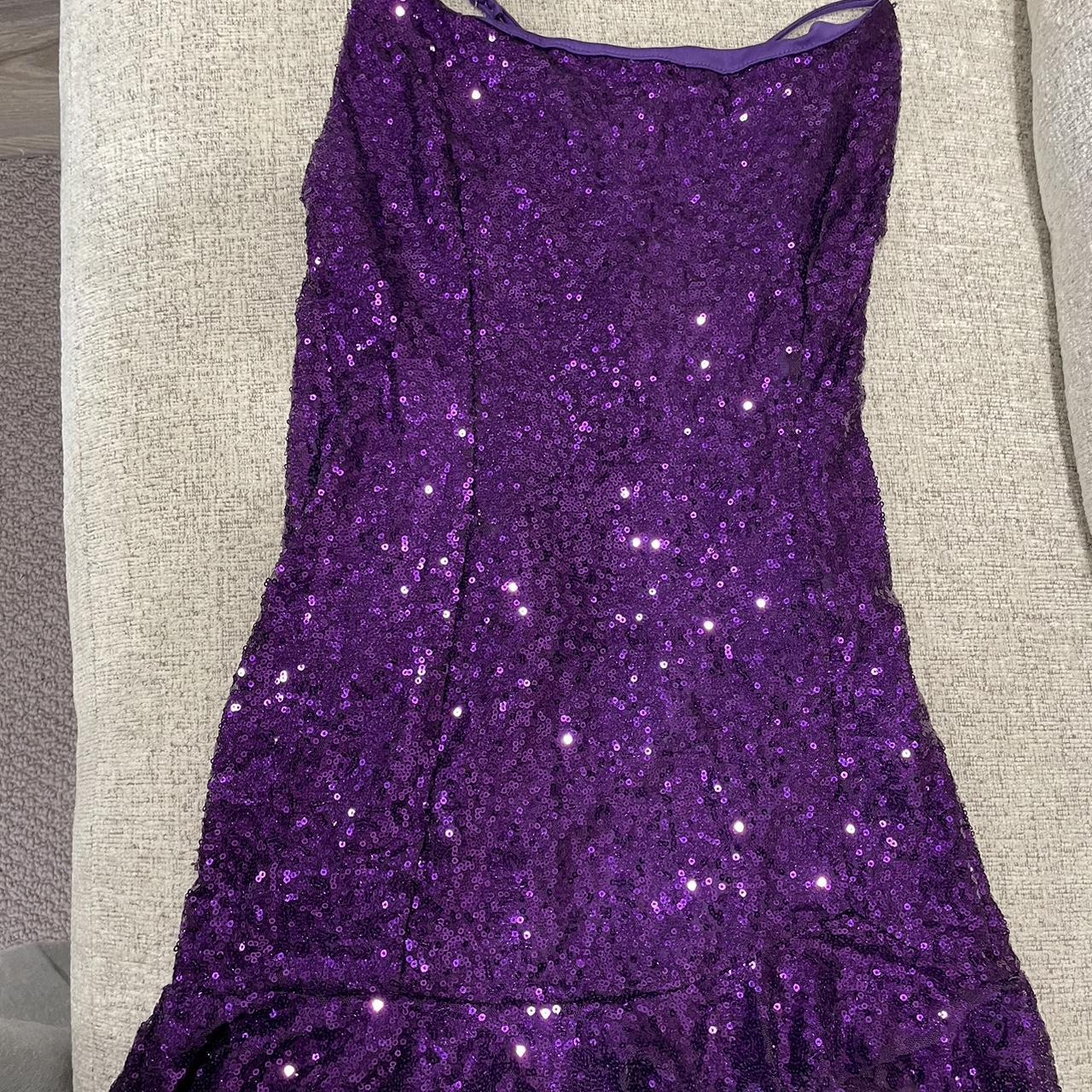 Lucy in the Sky Women's Purple Dress | Depop