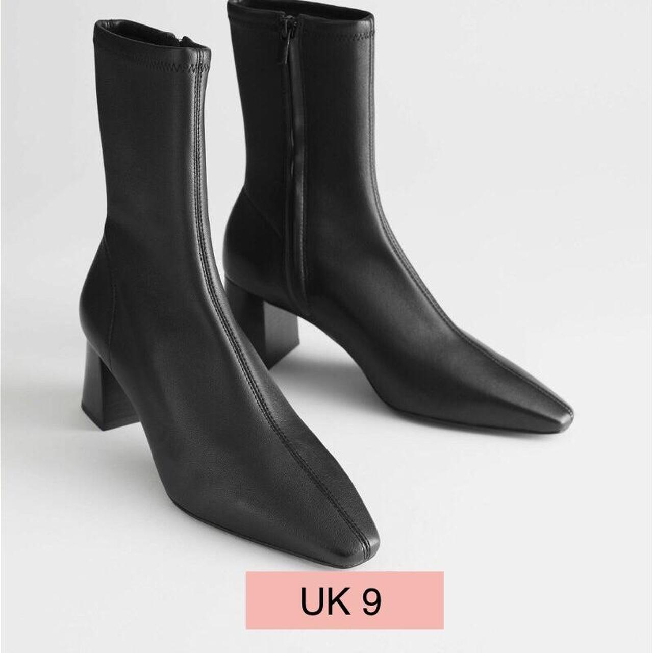 Other Stories Heeled Leather Sock Boots Other Stories Super Soft