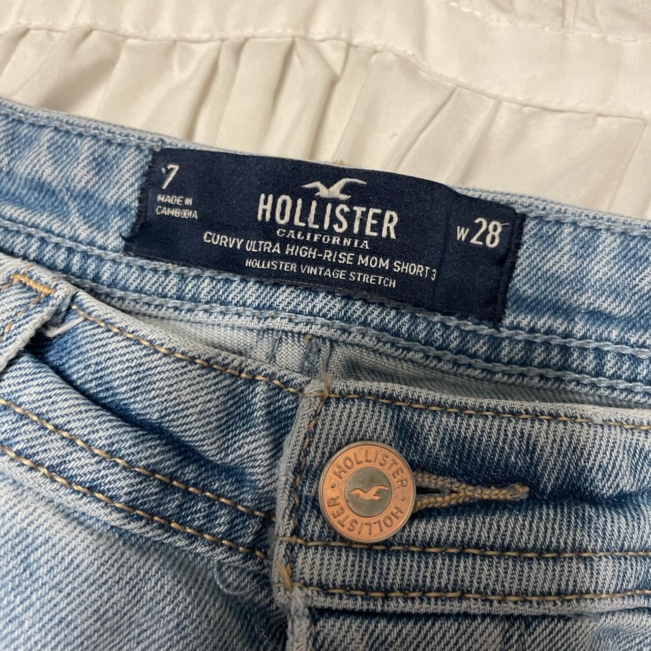 Hollister curvy ultra high rise mom jeans vintage stretch size 7R